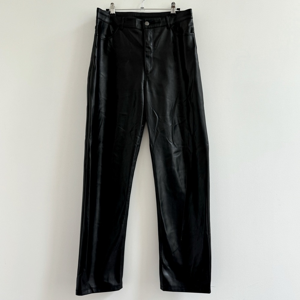 Dynamite Black Faux Leather Pants